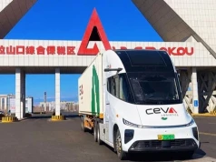 Sukces elektrycznego samochodu ciężarowego na trasie Chiny - Kazachstan