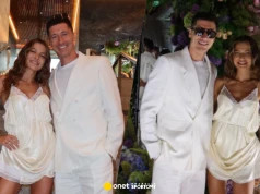 Anna i Robert Lewandowscy na imprezie Szczęsnych. Uwagę zwraca jedno