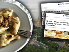 Kremlowska propaganda o "ruskich pierogach" w Polsce. "Mimo rusofobii"