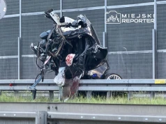 Makabryczny wypadek na DW631! Auto rozerwane na części, trzy osoby w stanie ciężkim, jedna z nich była reanimowana