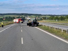 Wypadek na S19 w Kraśniku. Jezdnia w kierunku Lublina zablokowana