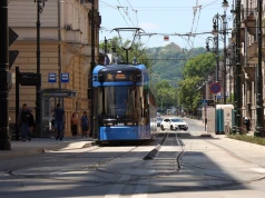 Tramwaje wróciły na ul. Piłsudskiego w Krakowie. Tak wygląda miejsce po remoncie