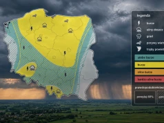 Burze wrócą nad Polskę. Silny deszcz, porywy wiatru i grad w prognozach