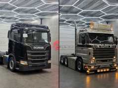 Scania 163M 530: fabrycznie nowy ciągnik Euro 6 z kabiną rodem z lat 90-tych
