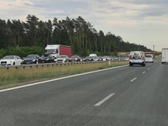 Wypadek motocyklistów na trasie Lublin – Warszawa. Korek ma już blisko 10 km