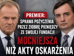 Premier: sprawa pożyczenia przez Ziobrę pieniędzy ze swojej fundacji mocniejsza niż akty oskarżenia