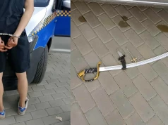 Wymachiwał szablą na ulicy Starokościelnej. Straż Miejska Mysłowice ujęła mężczyznę z białą bronią