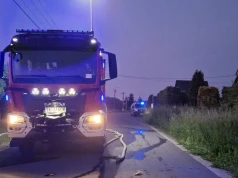 Pożar domu letniskowego. Nocna akcja strażaków