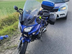 Motocyklista uderzył w sarnę. Policja apeluje o ostrożność na drogach