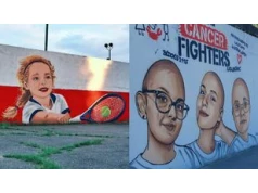 "Polski Banksy" MURALAMI upamiętnił akcję Łatwoganga i sukces Mai Chwalińskiej. "Jedyny graficiarz, który nie niszczy, lecz upiększa" (FOTO)