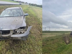 Stracił panowanie nad autem i wylądował w rowie. Policjanci zszokowani wynikiem badania alkomatem