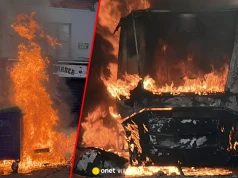 Wrze w Belfaście po ataku nożownika. Protestujący podpalili autobus