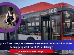 Sceny jak z filmu akcji w centrum Rzeszowa! Celował z broni do kierującej MPK na al. Piłsudskiego.