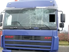 Rozbity DAF XF95 Euro 3 na międzynarodówce – zaskakujące zatrzymanie BALM
