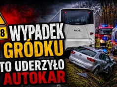 Kolizja z udziałem autobusu szkolnego. 2 osoby w szpitalu