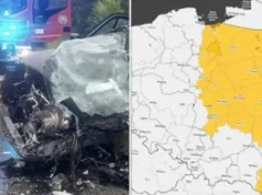 Poważny wypadek w łódzkim, alerty pogodowe