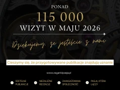 Ponad 115 tysięcy wizyt w maju 2026 na „Zegarki i Pasja”. Dziękujemy!