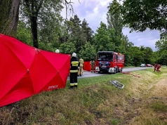 Tragedia na drodze wojewódzkiej. Kierowca nie żyje.