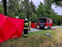 Śmiertelny wypadek pod Słupcą. Droga jest zablokowana