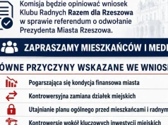 DZIŚ O 17:00 W RATUSZU: Przyjdź i zobacz, jak ważą się losy referendum w Rzeszowie!