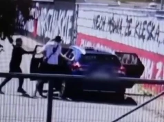 Wciągnęli dwóch Ukraińców do auta i przetrzymywali w piwnicy. Policja opublikowała nagrania z monitoringu