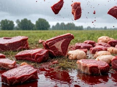 Spadły tajemnicze deszcze mięsa. Wywołały masową histerię