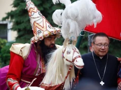 Lajkonik z wizytą u kardynała Rysia