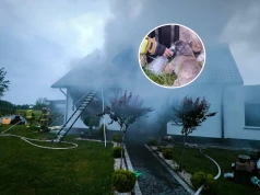 Nowoczesne domy też płoną. Strażacy uratowali uwięzione w dymie pieski