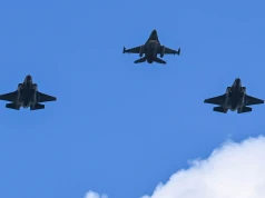 Myśliwce F-35 przeleciały nad Westerplatte