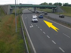 Dramatyczne sceny na drodze S6. Kierowca Ford siał terror na drodze