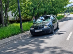 Potrącenie pieszego na al. Sikorskiego w Lublinie. Droga zablokowana, trwa akcja ratunkowa