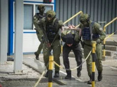 Strzały i pożar w fabryce w Ujściu? Policja przeprowadziła wielkie ćwiczenia