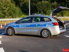 Wypadek na drodze wojewódzkiej . Utrudnienia na drodze