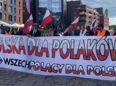 Przeciwko paktowi migracyjnemu protestowały środowiska prawicowe w Gdańsku