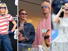 Justin Bieber zabrał żonę na trybuny. Na ściance pozowała Paris Hilton
