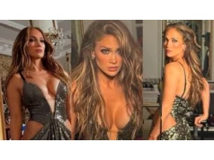 Jennifer Lopez wskoczyła w CEKINOWĄ MINI i odsłoniła dekolt. 56-latka nie przestaje zachwycać formą (ZDJĘCIA)