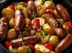 Kiełbaski marynuję, a potem piekę z ziemniakami. Smakują lepiej niż z ogniska