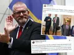 Politycy z partii Brauna luźniutko poszli na imprezę w ambasadzie Rosji