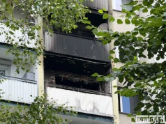 Płonący wieżowiec na Katowickiej w Raciborzu. Ewakuowano mieszkańców