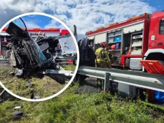 Dachowanie na A4 koło Strzelec Opolskich. Śmigłowiec LPR w akcji