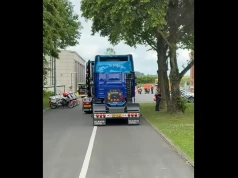 Wielka kontrola ciężarówek na wyjeździe ze zlotu – wysokie kary za modyfikacje