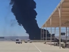 Katastrofa bombowca B-52 w Kalifornii. Zginęło osiem osób