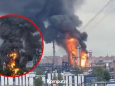 Ogromny pożar rafinerii w Moskwie. Ukraina zadał potężny cios