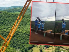 Skoczyła na bungee bez liny w Brazylii. Kamera rejestrująca zdarzenie zniknęła