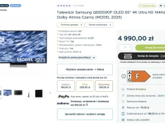 Genialny telewizor Samsung OLED 65 cali w super niskiej cenie!