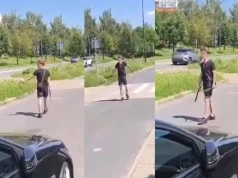 Lublin: Mężczyzna uzbrojony w maczetę atakował samochody. „Polują na mnie pseudogangsterzy”