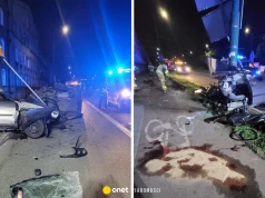 Tragiczny wypadek w Sosnowcu. Auto wjechało w słup, nie żyją dwie osoby