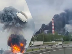 „Jeśli Ukraina spłonie, Moskwa również”. Spektakularna eksplozja nad stolicą (WIDEO)