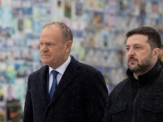 Zełenski spotkał się z Tuskiem w Brukseli. W cieniu sporu o UPA