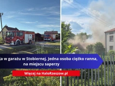 Eksplozja w garażu w Stobiernej. Jedna osoba ciężko ranna, na miejscu saperzy